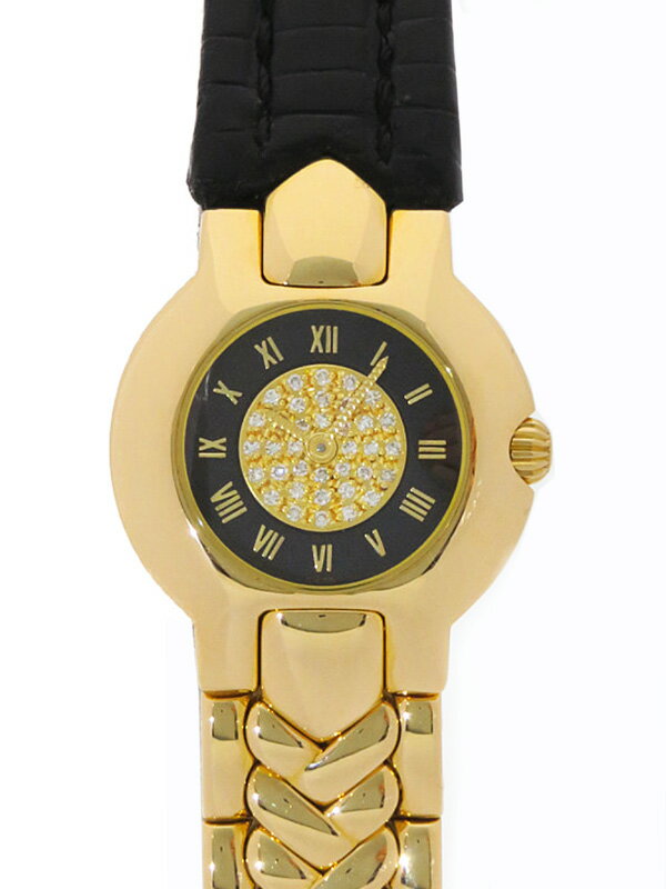 【GIANNI VERSACE】【YG】【電池交換・仕上済】ヴェルサーチ
