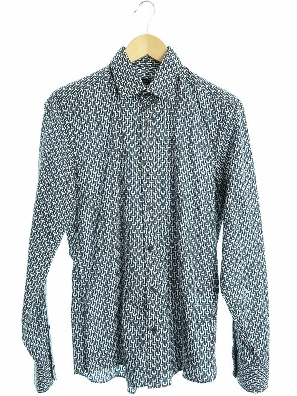 GUCCI】【slim】【イタリア製】【トップス】グッチ『総柄長袖 GUCCI】【slim】【イタリア製】【トップス】グッチ『総柄長袖