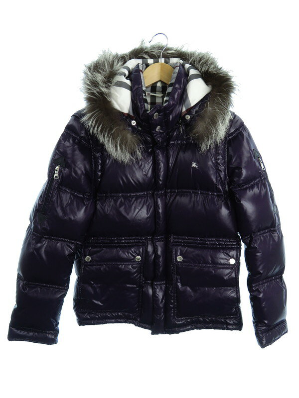 バーバリーブラックレーベル 2wayダウン からし色 M BURBERRY BLACK LABEL】バーバリーブラックレーベル『2WAY