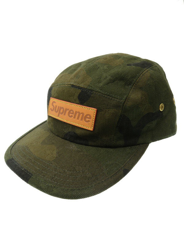 Louis Vuitton x Supreme camo camp cap カモ-