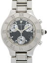 【Cartier】【電池交換済】カルティエ『マスト21 ヴァンティアン クロノスカフ』W10172T ...