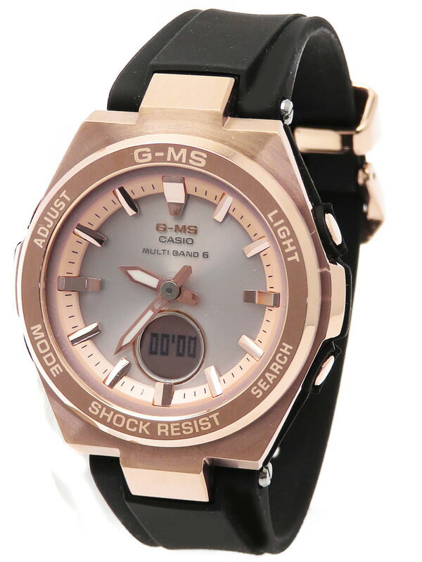 【CASIO】【Baby-G】【美品】カシオ『ベビーG G-ms ジーミズ』MSG-W200G-1A1JF レディース ソーラー電波クォーツ