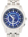 【CITIZEN】シチズン『アテッサ GMT エコドライブ』ATD53-2911 メンズ ソーラー電波クォーツ 1週間保証【中古】