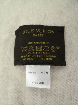 【LOUIS VUITTON】【イギリス製】ルイヴィトン『エシャルプ・レイキャビック』M71126 レディース マフラー 1週間保証【中古】b03f/h16B