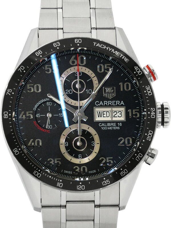 【TAG Heuer】【裏スケ】タグホイヤー『カレラ タキメーター クロノグラフ デイデイト』CV2 ...