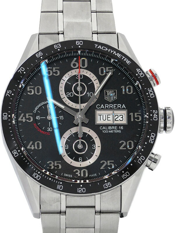 【TAG Heuer】【裏スケ】【仕上済】タグホイヤー『カレラ タキメーター クロノグラフ デイデイ ...