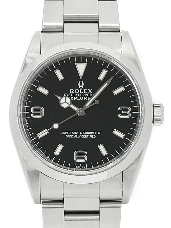 【ROLEX】ロレックス『エクスプローラー1』14270 A番’99年頃製 メンズ 自動巻き 12ヶ月保証【中古】b06w/h19A