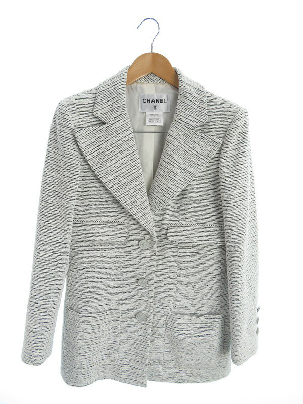 CHANEL】【フランス製】シャネル『テーラードジャケット size40 CHANEL】【フランス製】シャネル『テーラードジャケット size40