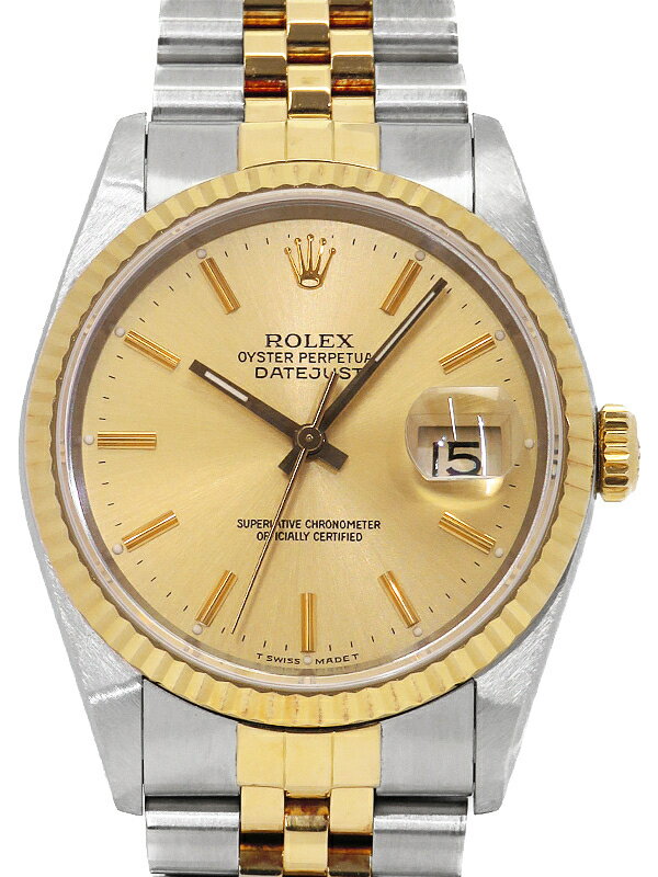 【ROLEX】【仕上済】ロレックス『デイトジャスト』16233 E番’90年頃製 メンズ 自動巻き 12ヶ月保証【中古】のサムネイル