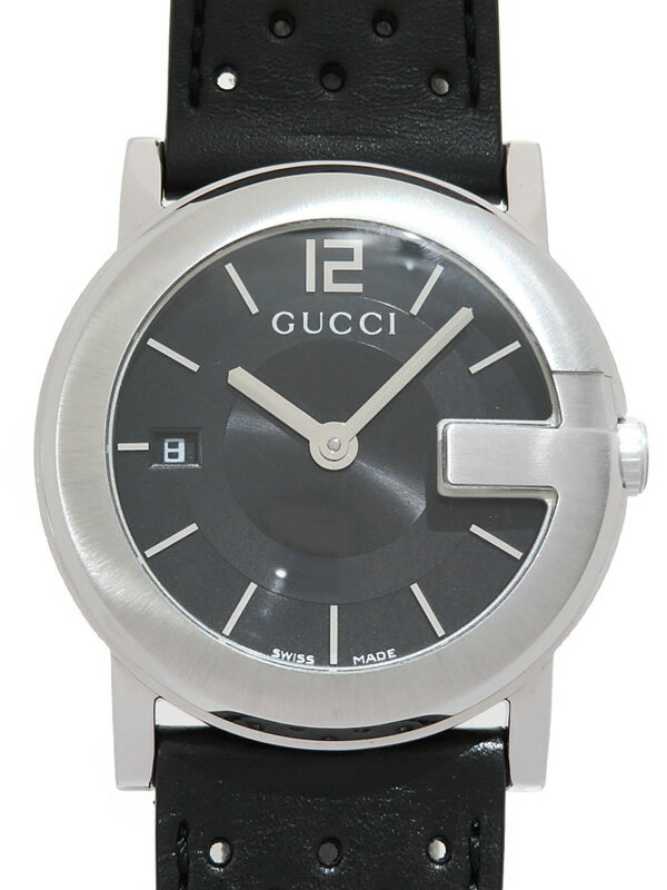 GUCCI】グッチ『Gラウンド』YA101401 メンズ クォーツ 1週間保証【中古