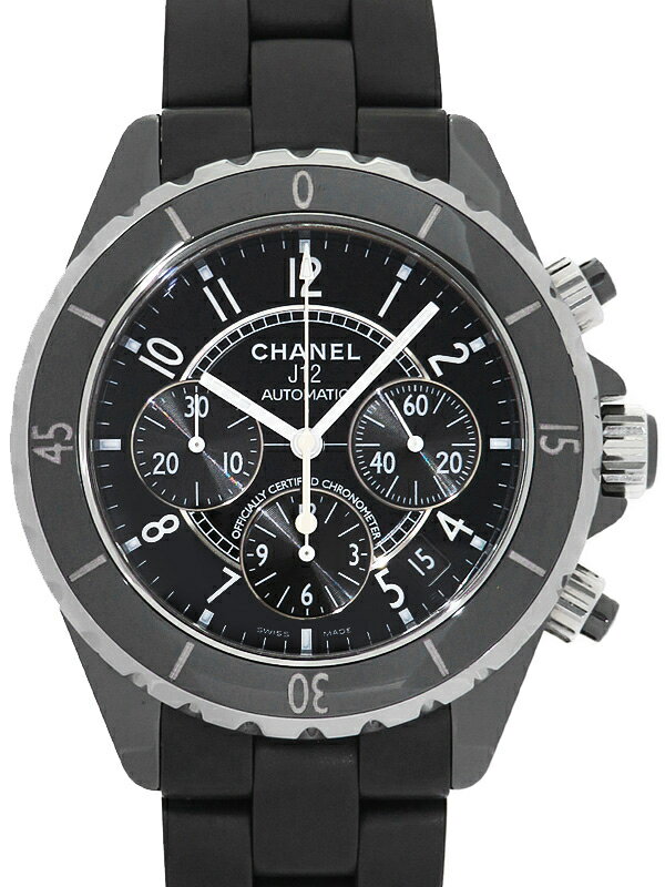 【CHANEL】シャネル『J12 ブラックセラミック クロノグラフ 41mm』H0939 メンズ 自 ...