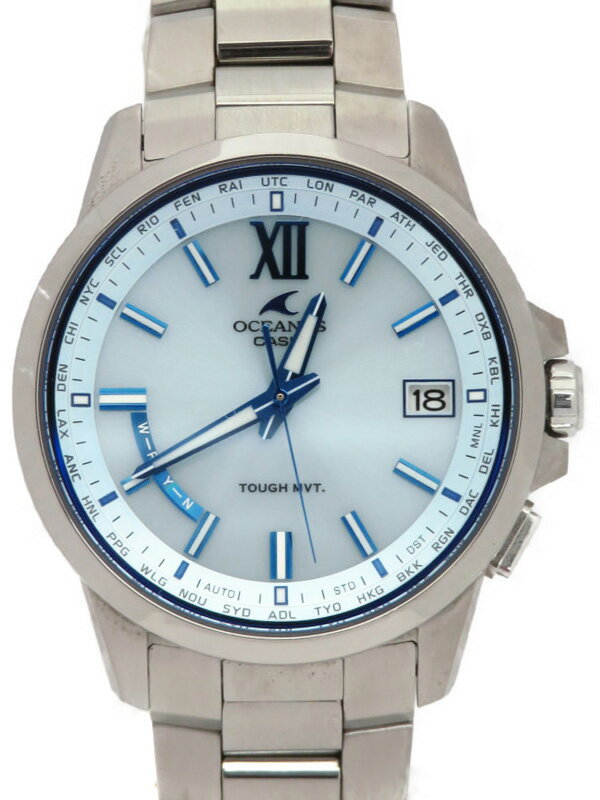 SALENEW大人気! 中古 CASIO OCEANUS OCW-T150-2AJF 腕時計 ソーラー