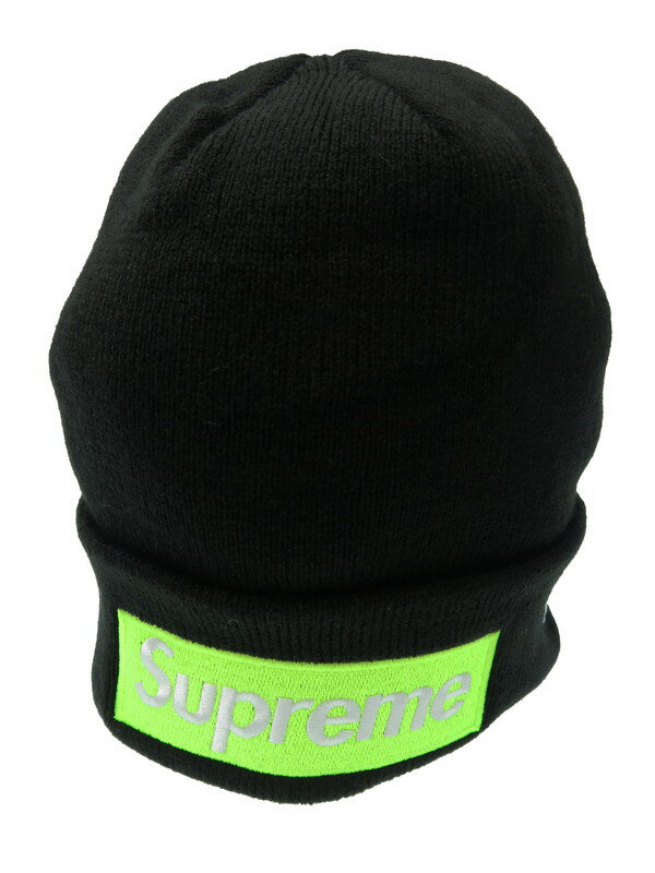 Supreme New EraBox Logo Beanie毛玉有ニットキャップ-