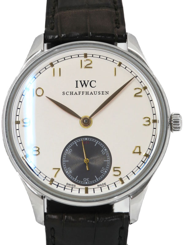 【IWC】【裏スケ】【内部点検済】インターナショナルウォッチカンパニー『ポルトギーゼ ハンドワインド ...