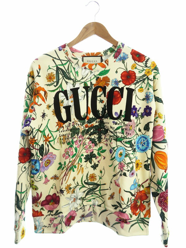 GUCCI】【フローラル】【マルチカラー】グッチ『総柄 長袖 GUCCI】【フローラル】【マルチカラー】グッチ『総柄 長袖