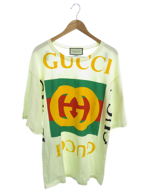 GUCCI】【GUCCI ロゴ オーバーサイズTシャツ】【イタリア製】グッチ 