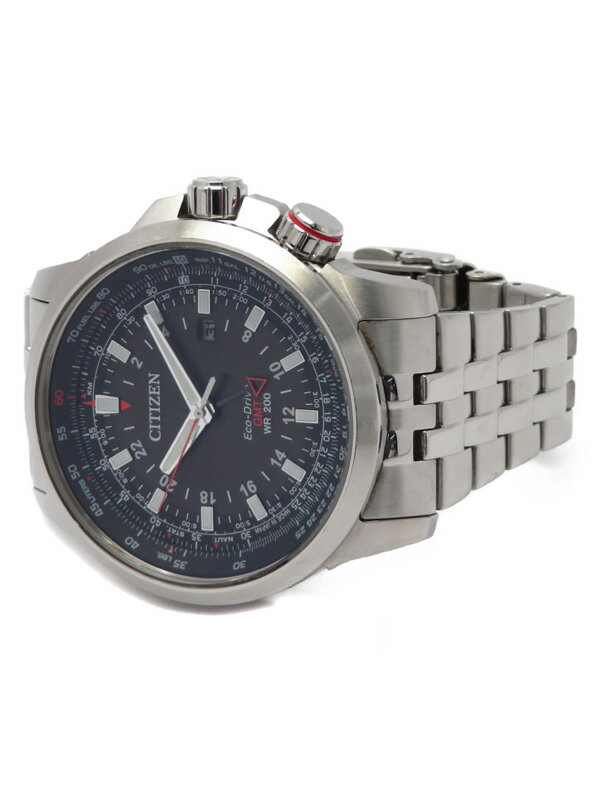 【CITIZEN】シチズン『プロマスター ナイトホーク GMT』B877-R005651 メンズ ソーラークォーツ 1週間保証【中古】