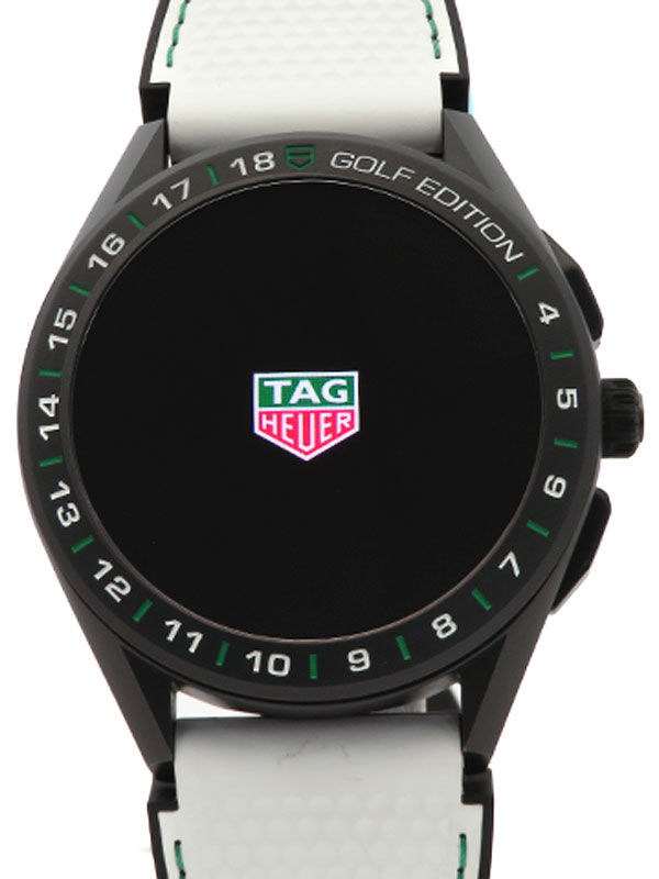 【TAG Heuer】【’20年購入】【GPS対応ウォッチ】タグホイヤー『コネクテッド ゴルフ エディション』SBG8A82.EB0206 メンズ スマートウォッチ 1週間保証【中古】