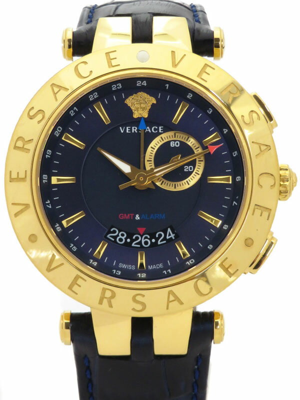 VERSACE】ヴェルサーチ『Vレース GMT&アラーム』29G70D282 S282 メンズ
