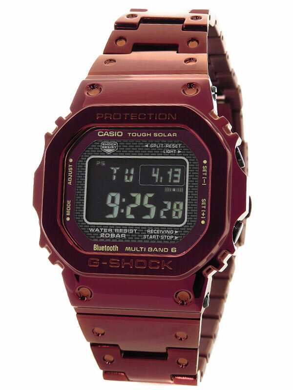 【CASIO】【G-SHOCK】カシオ『Gショック フルメタルスクエアモデル』GMW-B5000RD-4JF ボーイズ ソーラー電波クォーツ