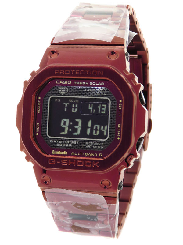 【CASIO】【G-SHOCK】【’21年購入】カシオ『Gショック フルメタルスクエアモデル』GMW-B5000RD-4JF ボーイズ