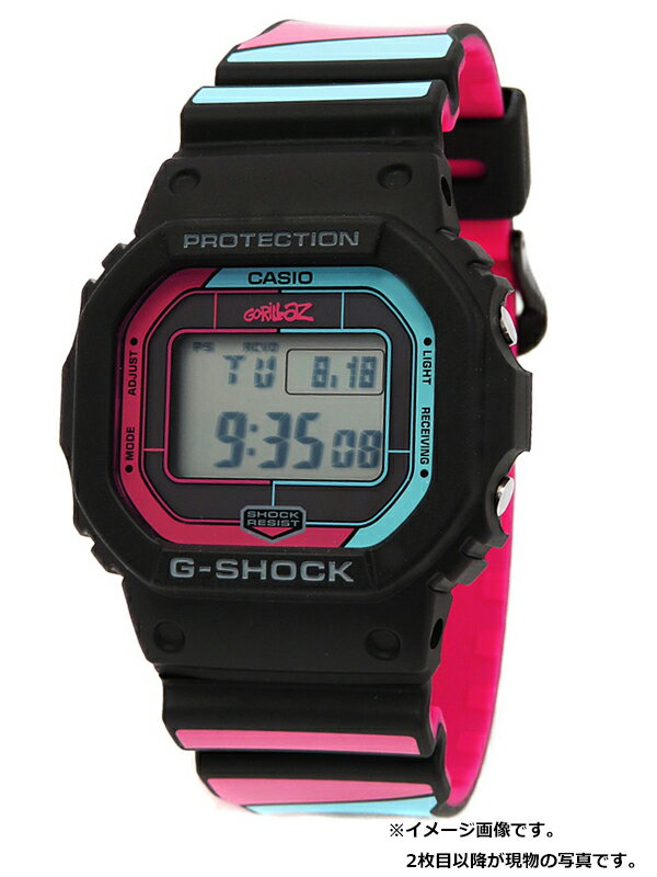 【CASIO】【G-SHOCK×Gorillaz】【美品】カシオ『Gショック スペシャル ゴリラズコラボレーションモデル』GW-B5600GZ-1JR メンズ ソーラー電波クォーツ【中古】