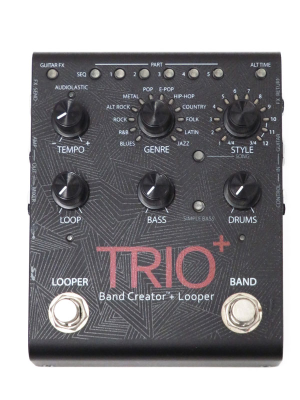 【Digitech】【取説欠品】デジテック『ルーパー/バンドクリエーター』TRIO＋ エフェクター 1週間保証【中古】