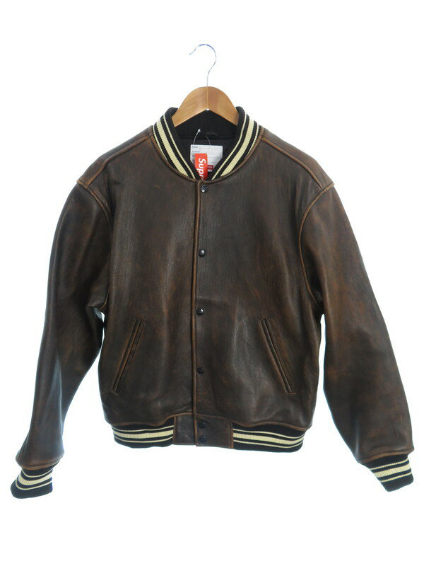 Supreme】【Painted Leather Varsity Jacket】シュプリーム『レザー