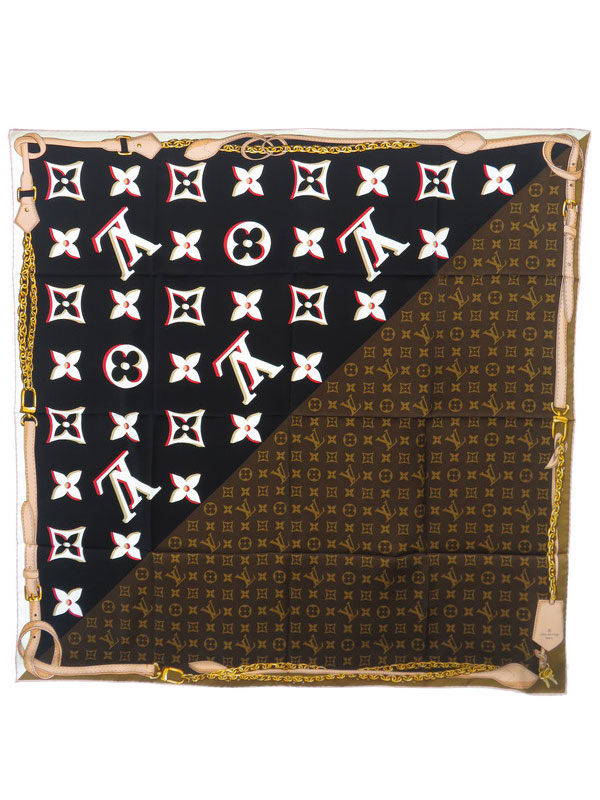 LOUIS VUITTON】【モノグラム柄】【イタリア製】ルイヴィトン『カレ