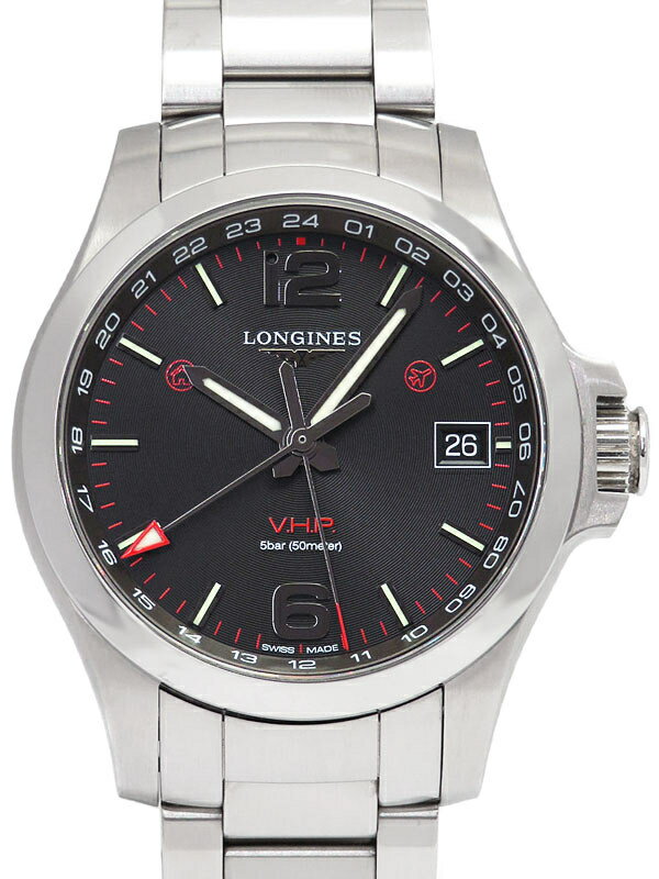 LONGINES】【'20年購入】ロンジン『コンクエスト V.H.P. GMT』L3.718.4