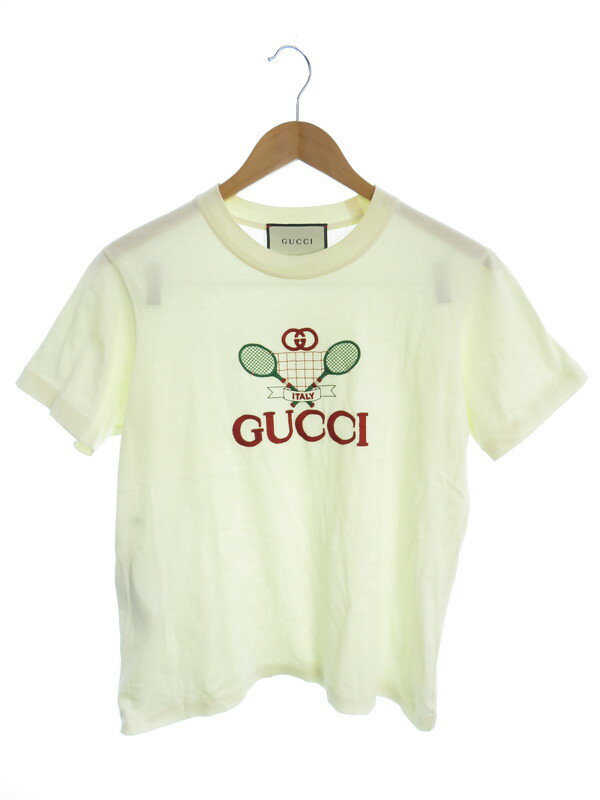 GUCCI テニスモチーフ Tシャツ GUCCI】グッチ『テニス 半袖Tシャツ sizeS』580762 XJBHP 20SS