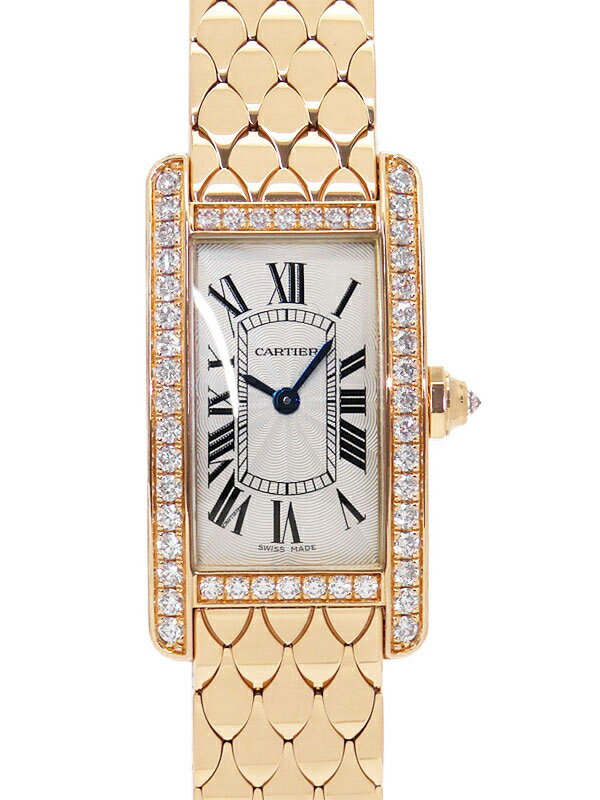 Cartier】カルティエ『タンクアメリカン SM ダイヤ』WB710008