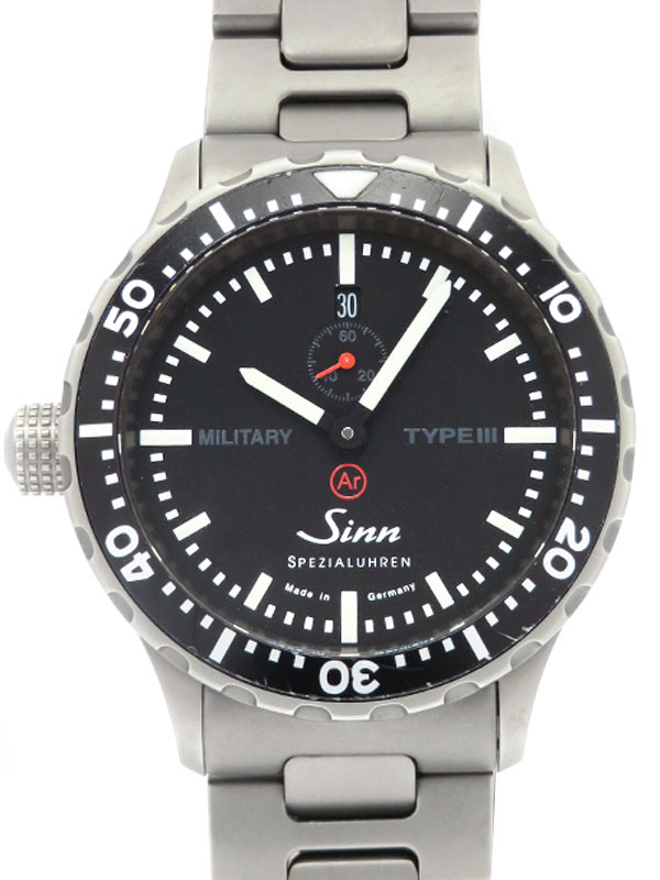 【Sinn】ジン『ミリタリー タイプ3』MILITARY TYPE III メンズ 自動巻き 3ヶ月 ...