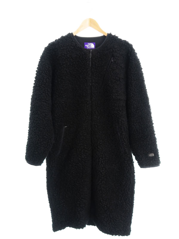 【THE NORTH FACE PURPLE LABEL】ザノースフェイスパープルレーベル『ウールボアフリースロングコート sizeWM』NAW2050N レディース 1週間保証【中古】