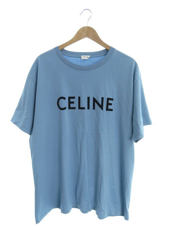 【CELINE】セリーヌ『ロゴ ルーズTシャツ コットンジャージー sizeXL』2X681671Q メンズ カットソー 1週間保証【中古】
