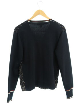 【LOUIS VUITTON】ルイヴィトン『ツイード切替 カーディガン sizeS』RW182W HVE FFKC05 レディース 1週間保証【中古】