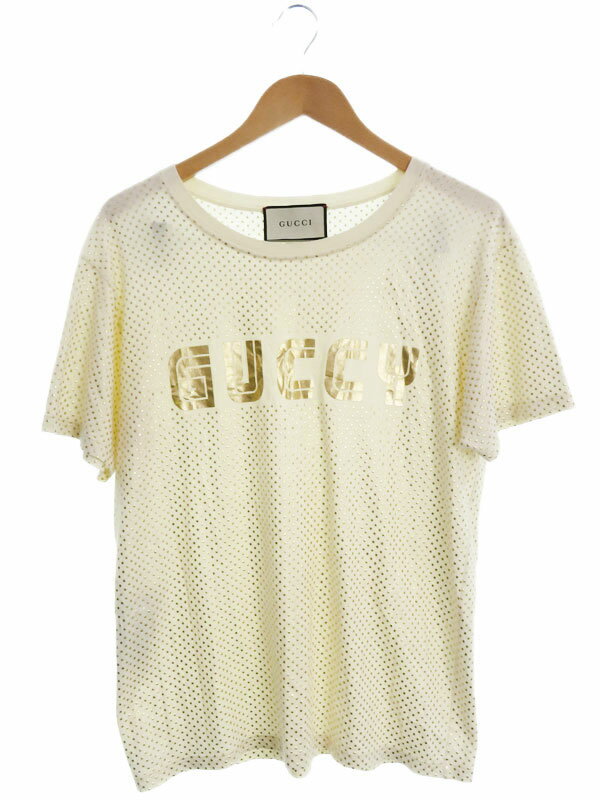 GUCCI】グッチ『ロゴ スター 半袖Tシャツ sizeS』492347-X3N19 GUCCI】グッチ『ロゴ スター 半袖Tシャツ sizeS』492347-X3N19