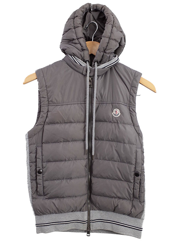 【MONCLER】モンクレール『MAGLIA GILET 切替ダウンベスト sizeXS』2015 メンズ 1週間保証【中古】