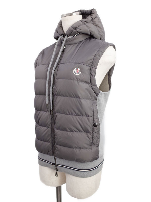 【MONCLER】モンクレール『MAGLIA GILET 切替ダウンベスト sizeXS』2015 メンズ 1週間保証【中古】