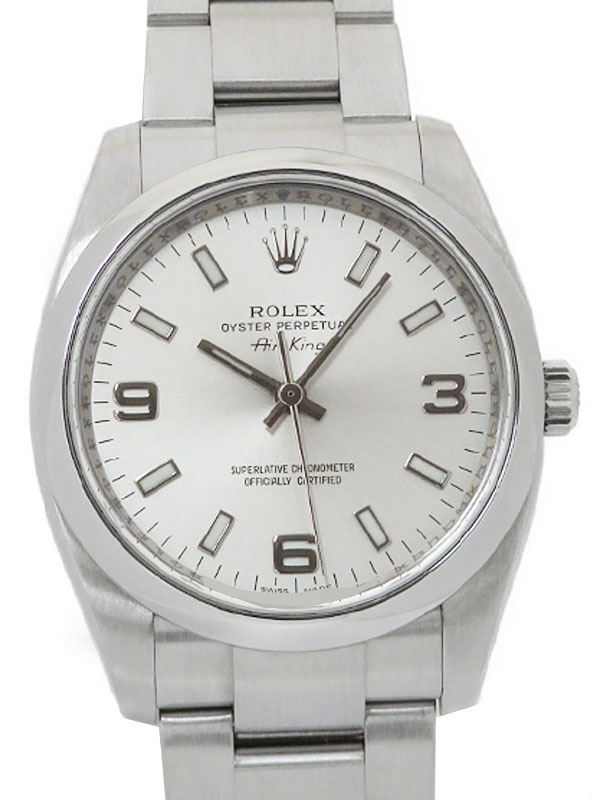 【ROLEX】ロレックス『エアキング』114200 Z番’06年頃製 メンズ 自動巻き 12ヶ月保証【中古】