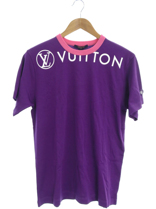 【LOUIS VUITTON】ルイヴィトン『ロゴ 半袖Tシャツ sizeXS』RW212W UOL FLTS12 レディース 1週間保証【中古】