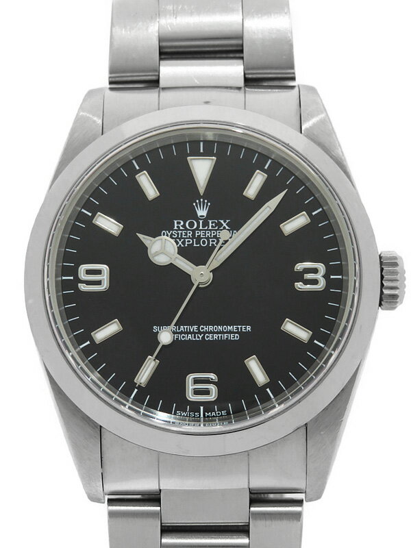 【ROLEX】ロレックス『エクスプローラー1』14270 P番’00年頃製 メンズ 自動巻き 12ヶ月保証【中古】