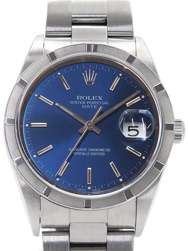 【ROLEX】ロレックス『オイスターパーペチュアルデイト』15210 P番’00年頃製 メンズ 自動巻き 12ヶ月保証【中古】