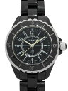 【CHANEL】シャネル『J12 ブラックセラミック 33mm』H0682 レディース クォーツ 3 ...