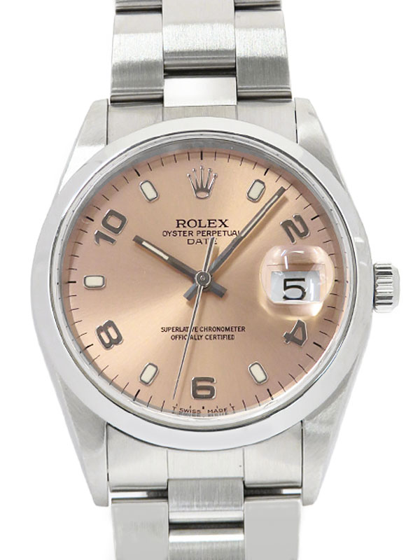 【ROLEX】ロレックス『オイスターパーペチュアルデイト』15200 U番’97年頃製 メンズ 自動巻き 12ヶ月保証【中古】