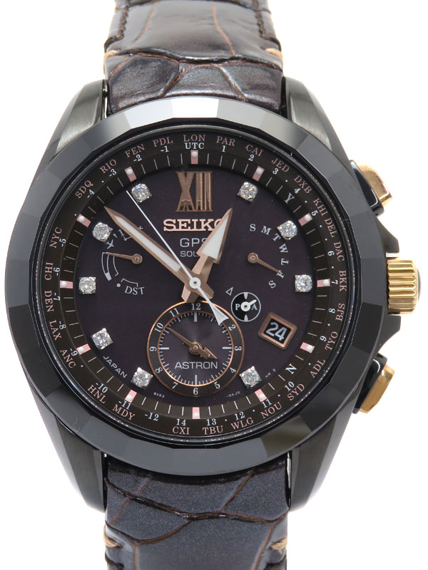 【SEIKO】セイコー『ASTRON アストロン 9Pダイヤ』SBXB083 8X53-0AP0 メンズ ソーラー電波GPS 3ヶ月保証【中古】