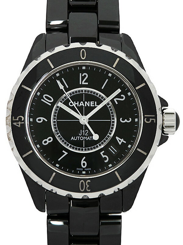 【CHANEL】シャネル『J12 ブラックセラミック 38mm』H0685 メンズ 自動巻き 3ヶ月 ...