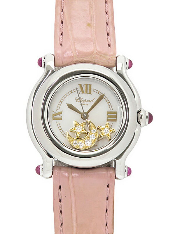 Chopard】ショパール『ハッピースポーツ ムーンスター 3Pダイヤ Chopard】ショパール『ハッピースポーツ ムーンスター 3Pダイヤ