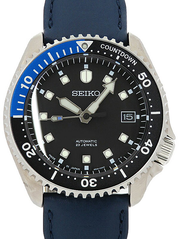 SEIKO wena 自動巻き 時計 ブラック ブルー SEIKO wena 自動巻き 時計 ブラック ブルー メンズ
