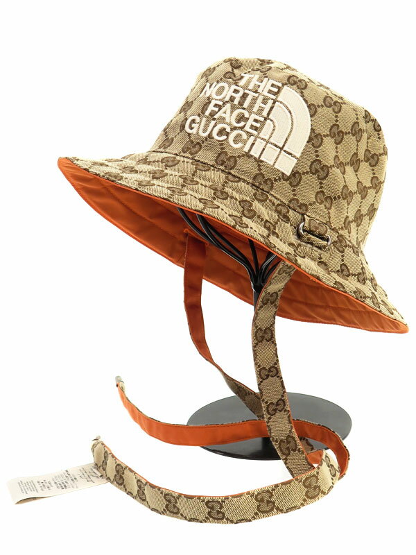 GUCCI】グッチ『ノースフェイス GGキャンバス ロゴ バケット GUCCI】グッチ『ノースフェイス GGキャンバス ロゴ バケット